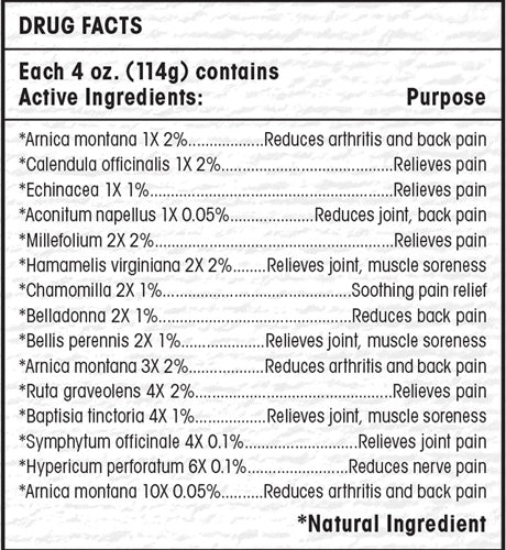 t-relief pain cream medinatura professional drug facts