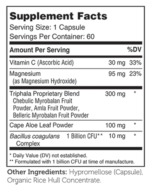 The Daily Cleanse (Advanced Nutrition by Zahler) supplement facts