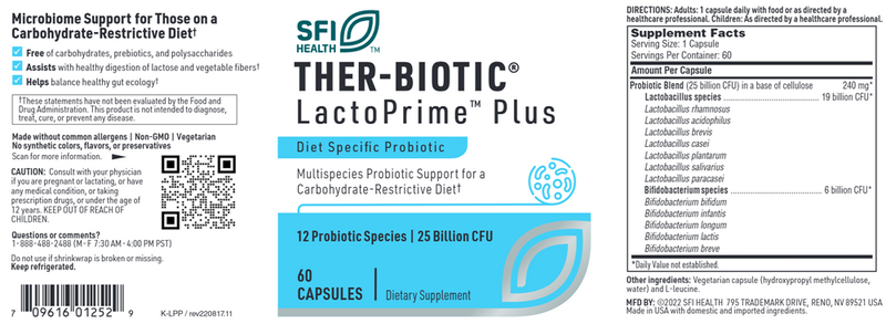 Ther-Biotic LactoPrime Plus