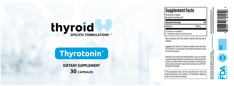 Thyrotonin (Thyroid Specific Formulations) label