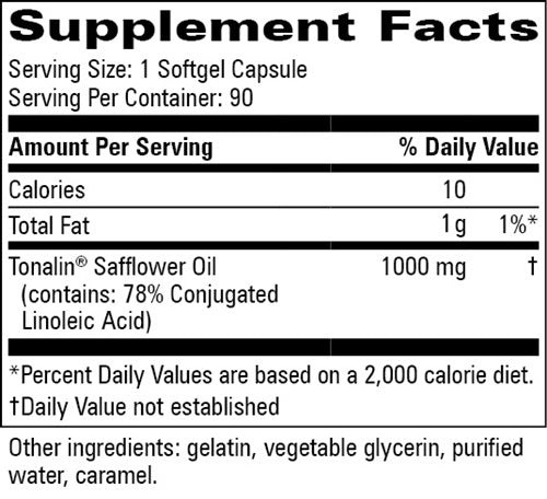 Tonalin® CLA | Clarinol CLA Progressive Labs supplement facts