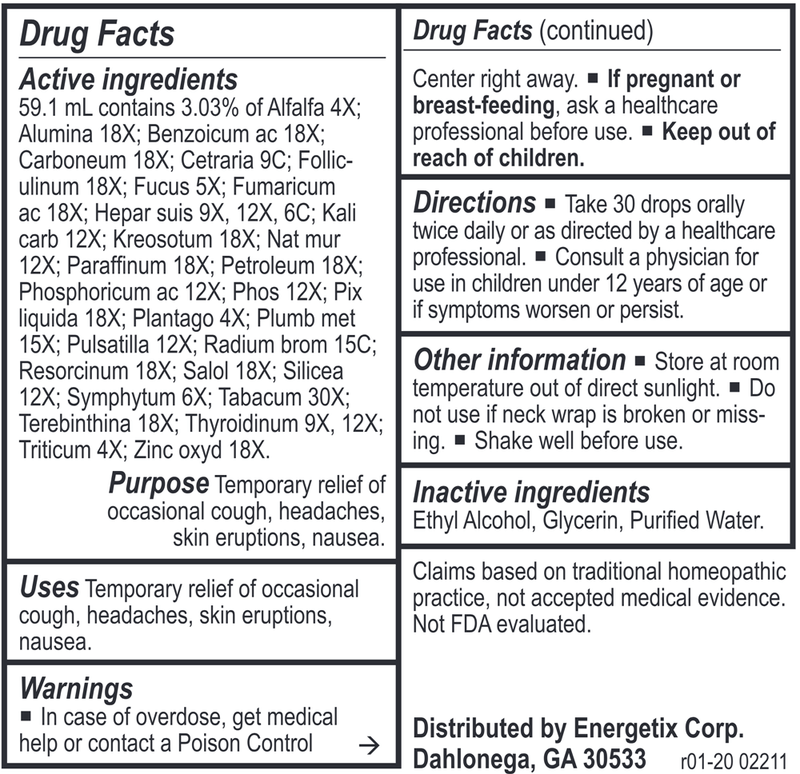 Tox-Chord (Energetix) Drug Facts