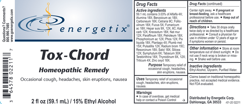 Tox-Chord (Energetix) Label