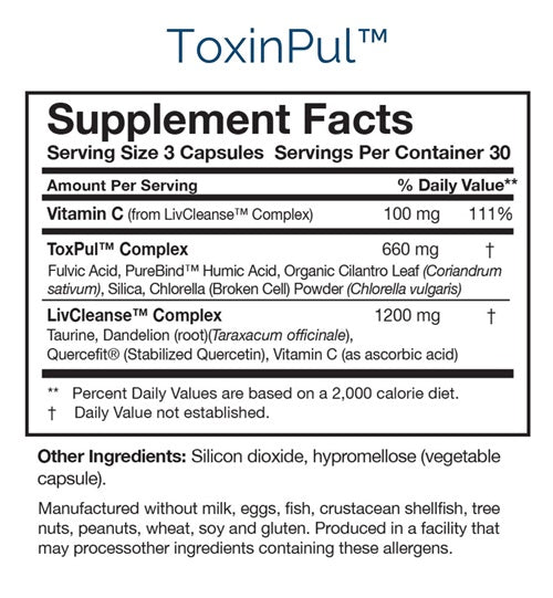 ToxinPul supplement facts