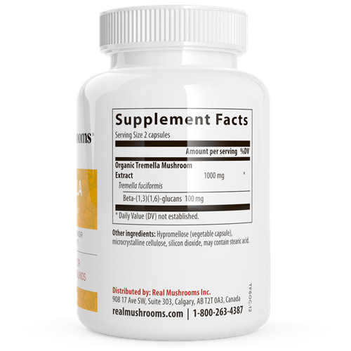 Tremella Mushroom Extract Capsules (Real Mushrooms)