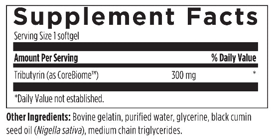 Tri-Butyrin Supreme (Designs for Health) supplement facts