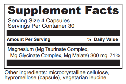 tri mag 300 davinci labs supplement facts