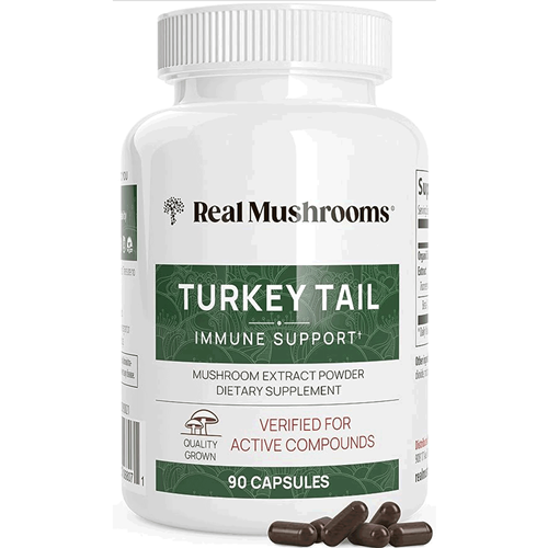 Turkey Tail Mushroom Extract Capsules (Real Mushrooms)