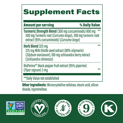 turmeric curcumin extra strength liver megafood supplement facts