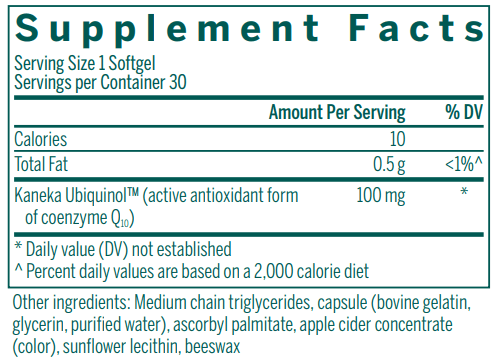 Ubiquinol - 100 mg