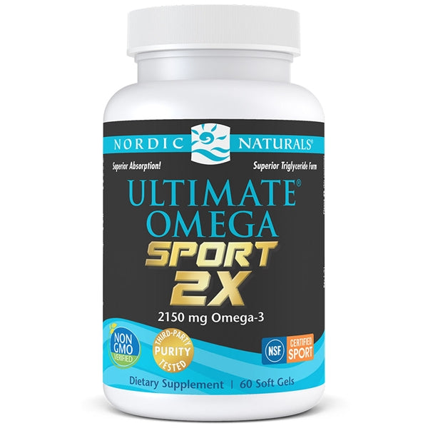 BACKORDER ONLY - Ultimate Omega 2X Sport 60 Soft Gels Lemon