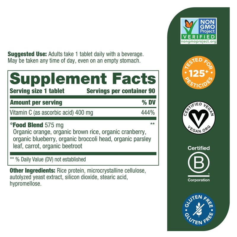 Ultra C-400 (MegaFood) supplement facts