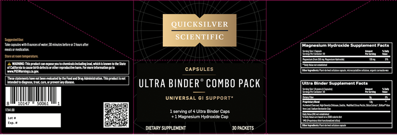 ultra binder combo pack quicksilver scientific label