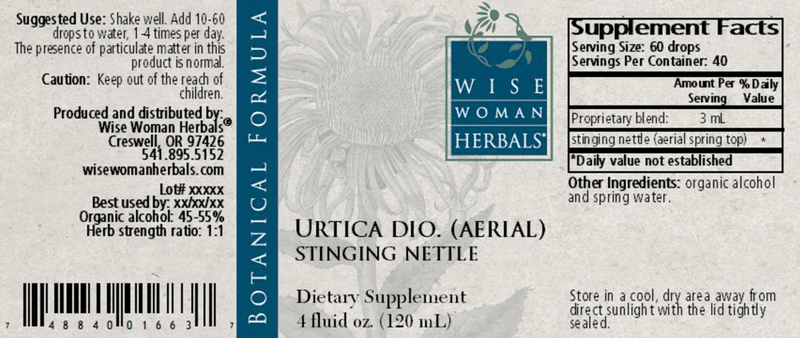 Urtica Aerial Stinging Nettle 4oz Wise Woman Herbals products