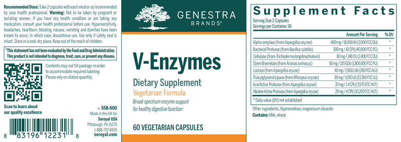 V- Enzymes label Genestra