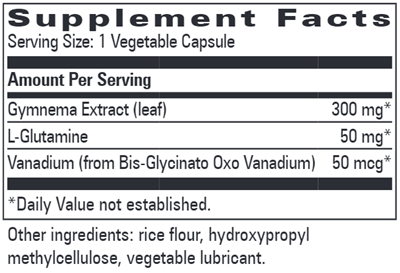 Vanadium Complex (Progressive Labs) Supplement Facts