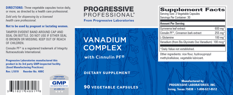 Vanadium Complex w/ Cinnulin®