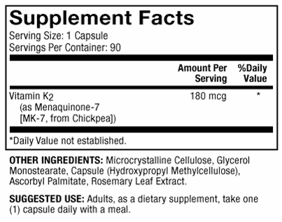 Vitamin K-2 90 Count