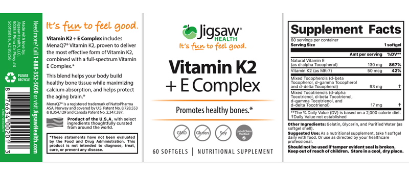 Vitamin K2 + E Complex