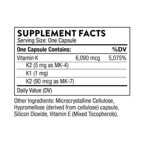 Vitamin K (formerly 3-K Complete) Thorne products