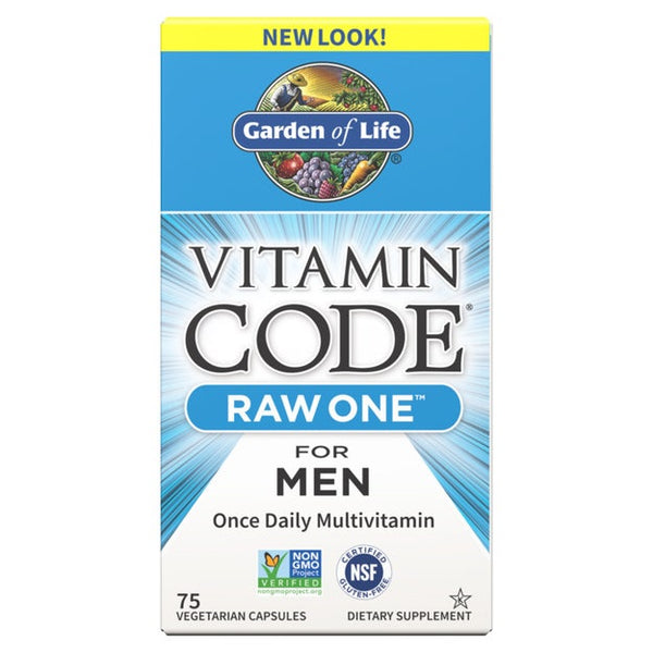 vitamin code raw one for men garden of life