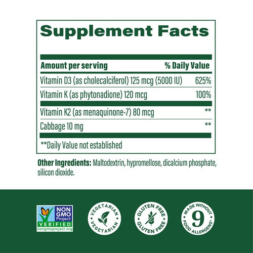 vitamin d3 5000 iu megafood supplement facts