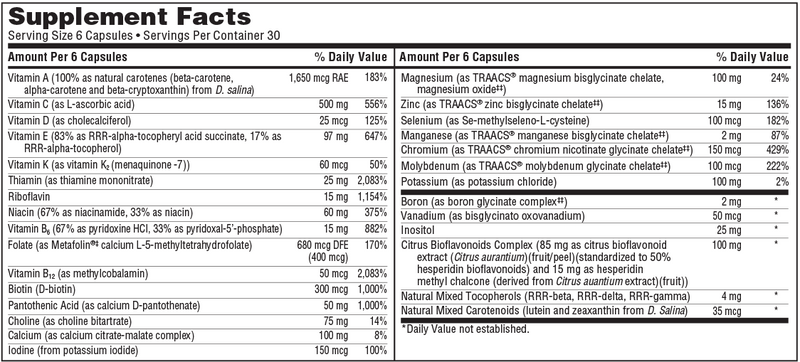 vitaspectrum sfi health supplement facts