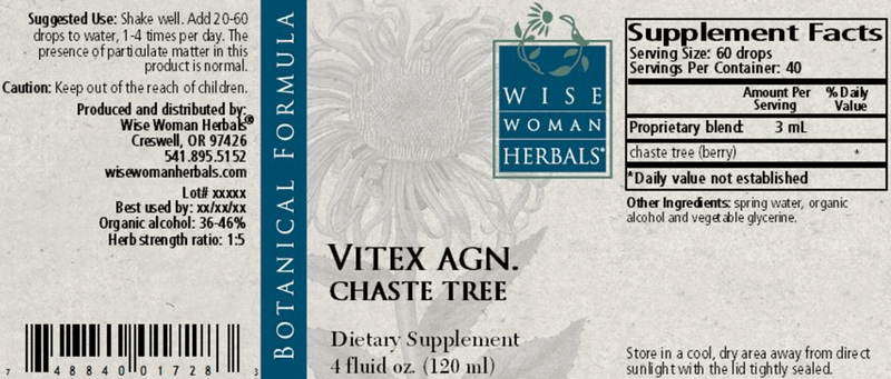 Vitex Chaste Tree 4oz Wise Woman Herbals products