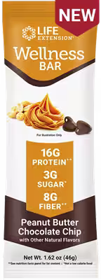 Wellness Bar Peanut Butter Chocolate Chip (Life Extension)