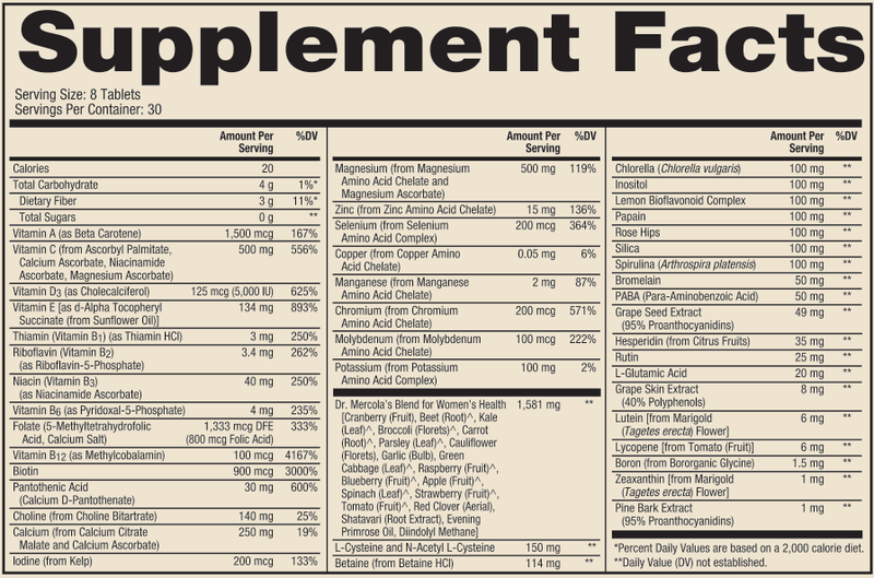 Whole Food Multi Vit Plus Women