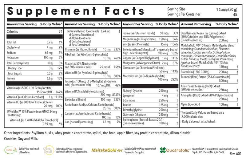 wholly immune powder 900g allergy research group supplement facts