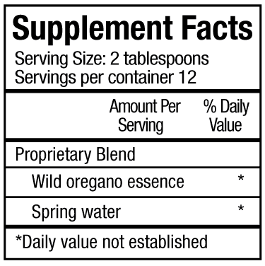 Wild Oregano Essence (Physicians Strength) Supplement Facts