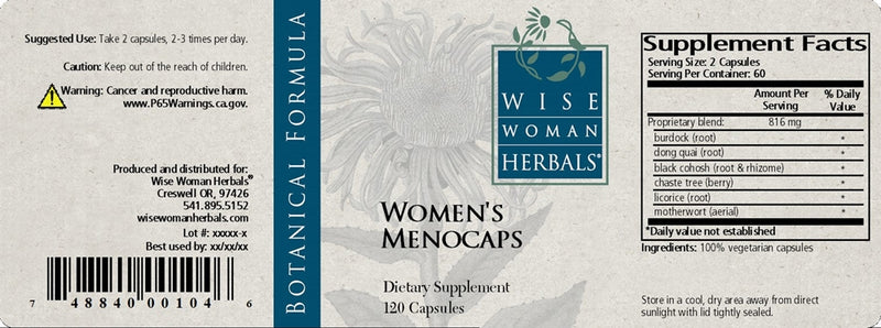 Women's Menocaps Wise Woman Herbals products