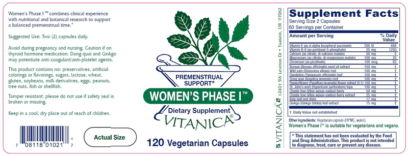 Women's Phase I 120 Count