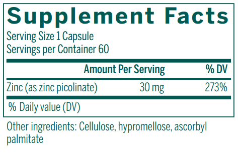 BACKORDER ONLY - Zinc Picolinate Formula