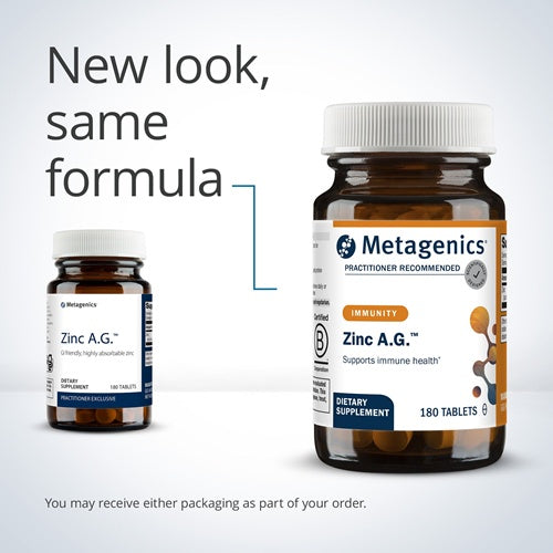 Buy Zinc A.G. 180 Tablets (Metagenics)