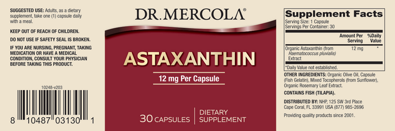 Astaxanthin 12 mg