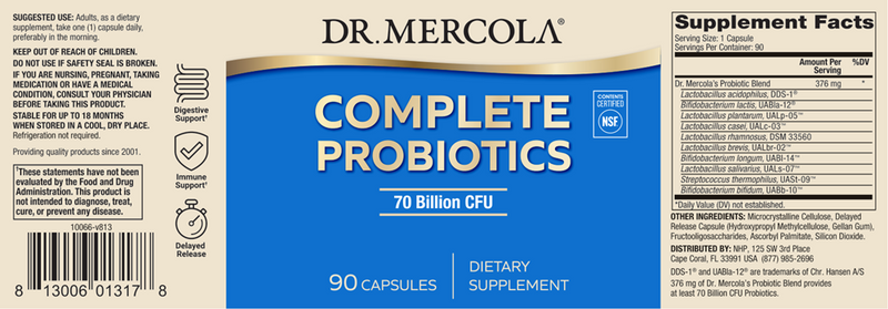 Complete Probiotics 70 Bill CFU 90 Count