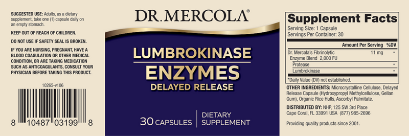 Lumbrokinase Enzymes