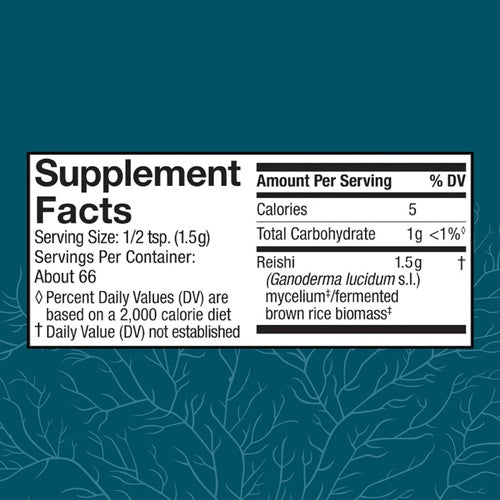 reishi mushroom powder host defense supplement facts