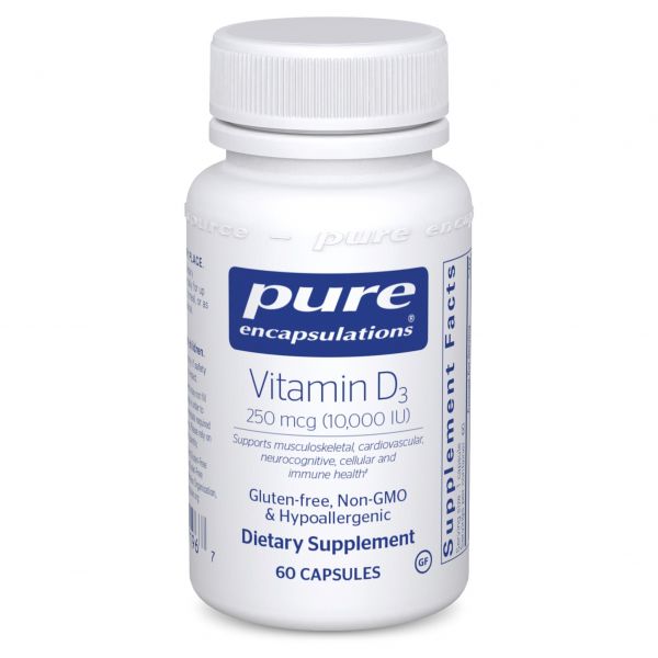 Vitamin D3 250 mcg (10,000 IU) 60 Count