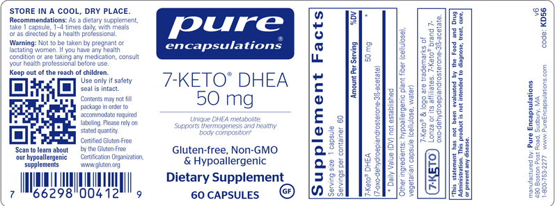 7-KETO® DHEA 50 mg 60 Count