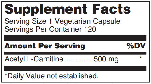 Acetyl-L-Carnitine 120 caps