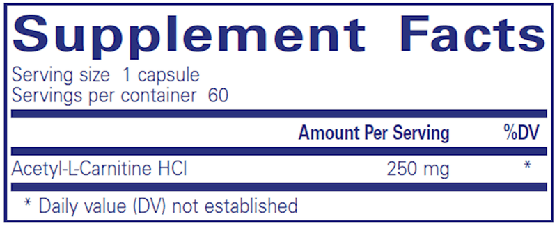 Acetyl-L-Carnitine 250 Mg