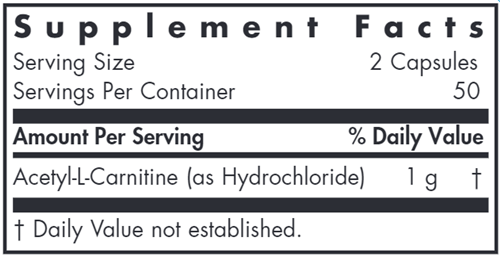 Acetyl-L-Carnitine 500 Mg