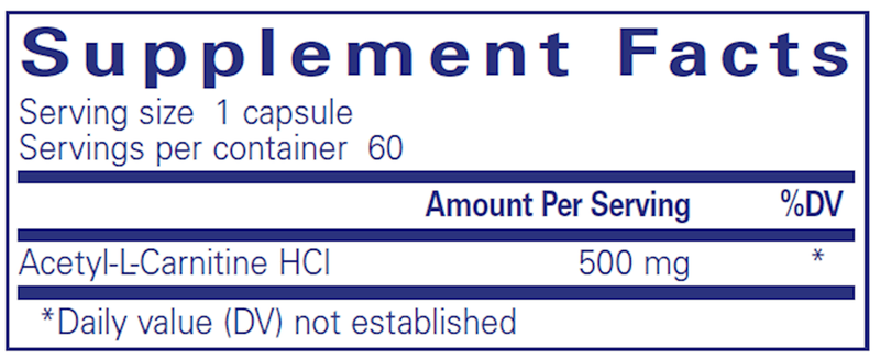 Acetyl-l-Carnitine 500 mg