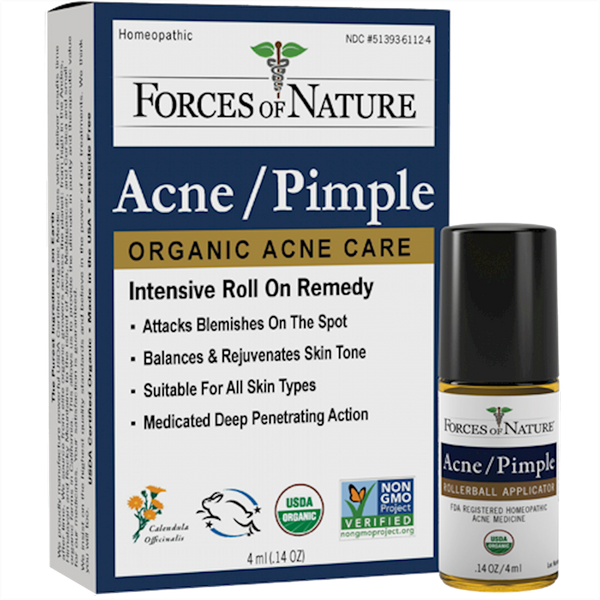 Acne/Pimple Control Organic (Forces of Nature) Front