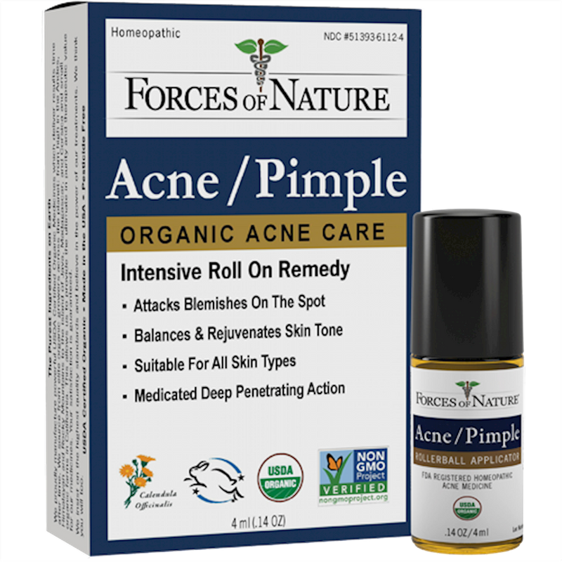 Acne/Pimple Control Organic (Forces of Nature) Front