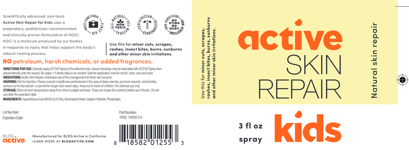 Active Skin Repair Kids (Active Skin Repair) Label