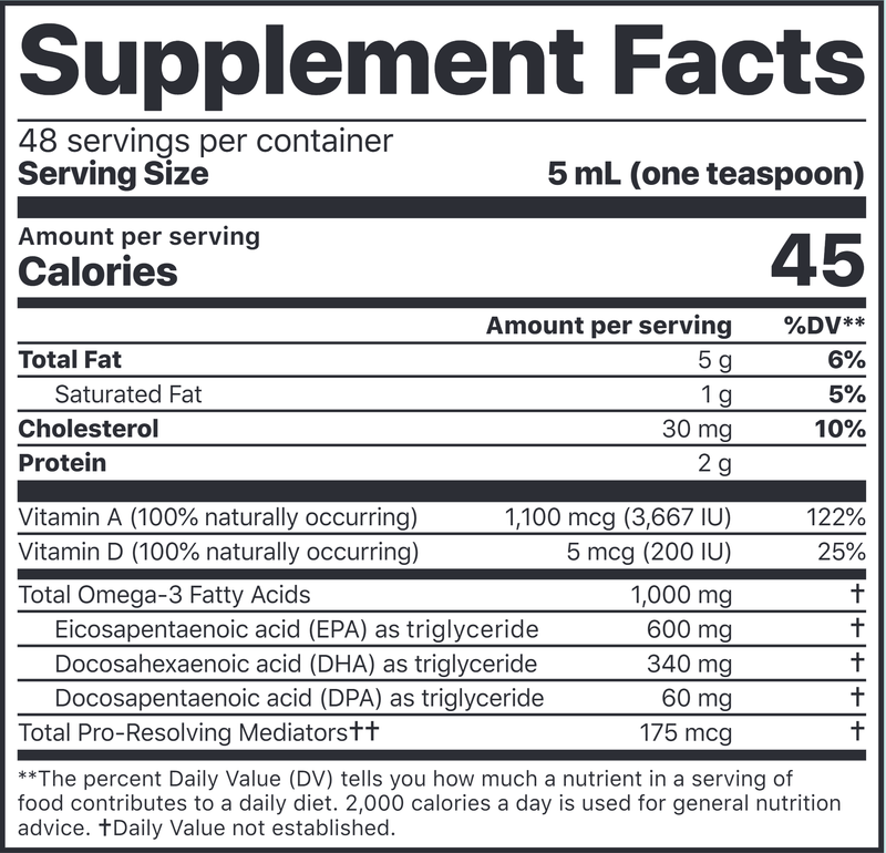 Alaskan Cod Liver Oil Liquid